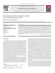 Chloride binding related to hydration products - Jos Brouwers