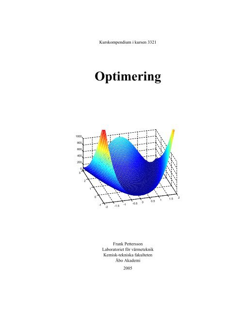 Optimering - Ãbo Akademi