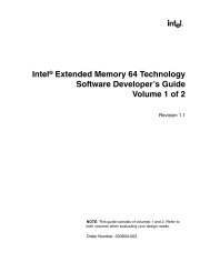 IntelÂ® Extended Memory 64 Technology Software Developer's Guide