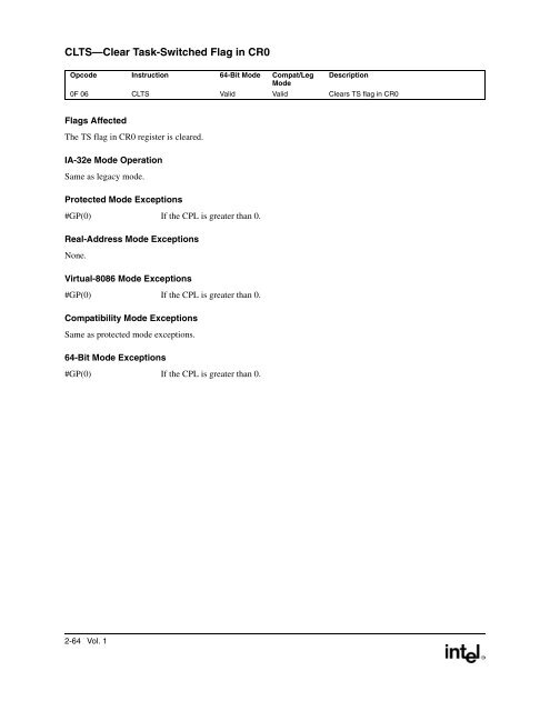 IntelÂ® Extended Memory 64 Technology Software Developer's Guide