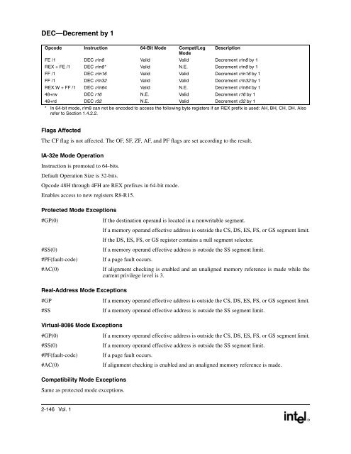 IntelÂ® Extended Memory 64 Technology Software Developer's Guide