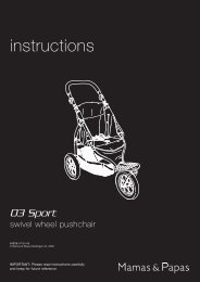 03 Sport Instructions - Mamas & Papas