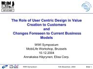User-Centric Design, User Acceptance Validation and New Value ...