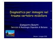 D l Diagnostica per immagini nel trauma vertebro midollare trauma ...