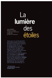 La lumière des étoiles », par Johan KIEKEN, juillet-août-septembre ...