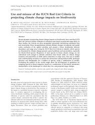 Use and misuse of the IUCN Red List Criteria in projecting climate ...