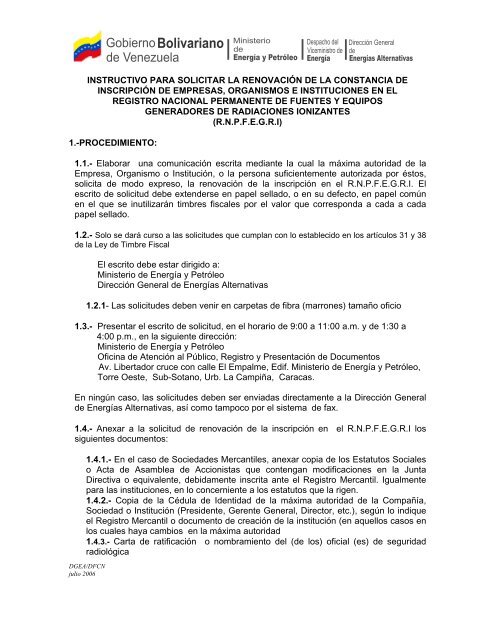 Instructivo Para Solicitar La Renovacion De La Constancia De