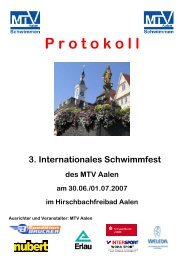 Gesamtprotokoll Aalen vom 30.06.2007 - TSV Betzingen