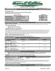 MATERIAL SAFETY DATA SHEET - Farrell - Calhoun Paint