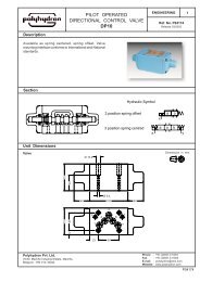 pilot operated directional control valve dp10 - Polyhydron Group of ...