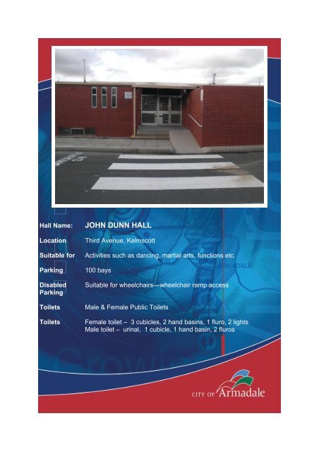 John Dunn Hall (PDF 961 KB) - City of Armadale
