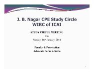 CIT - jb nagar cpe study circle of wirc of icai