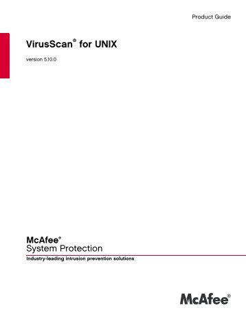 VirusScan for UNIX - Arizona State University