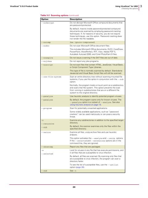 VirusScan for UNIX - Arizona State University