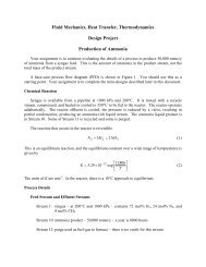 Fluid Mechanics, Heat Transfer, Thermodynamics Design Project