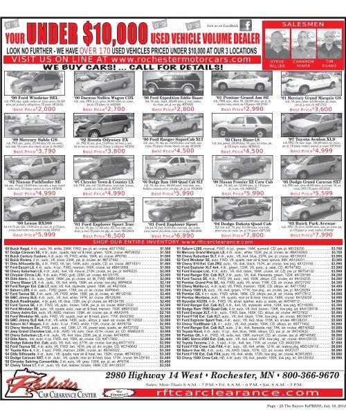 Over 100 Certified Used Vehicles to Choose From - Car Buyers ...