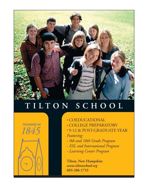 It's Time. Faces of The Campaign - Tilton School