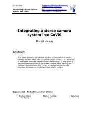 Integrating a stereo camera system into CoViS - CoViL