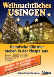 Flyer Kunstausstellung NaSpa