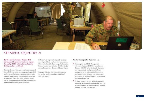 Defence Occupational Health and Safety Strategy 2007-1 - Comcare