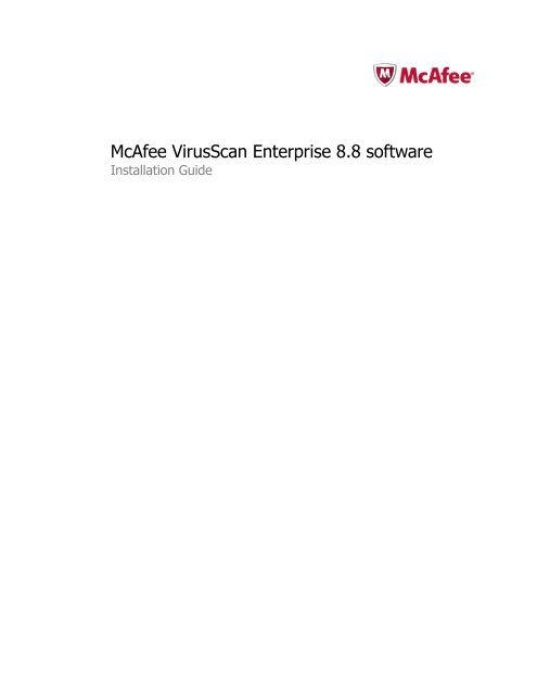 Mcafee virusscan enterprise deals