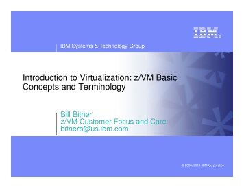 Presentation - z/VM - IBM