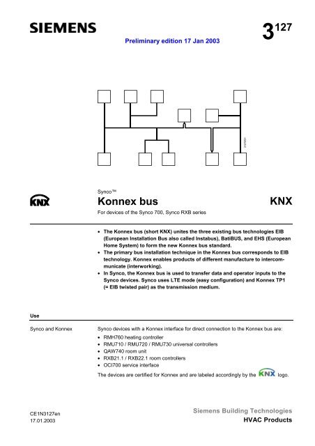 3127 Konnex bus KNX - Siemens