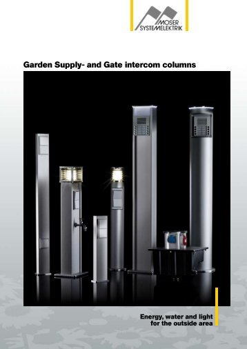 Brochure Garden columns - Moser Systemelektrik