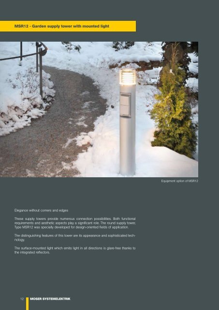 Brochure Garden columns - Moser Systemelektrik