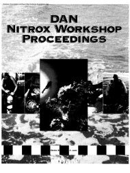 Nitrox workshop dings - Divers Alert Network