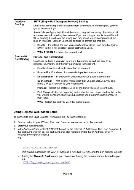 Load Balancing Router User's Guide - Edimax