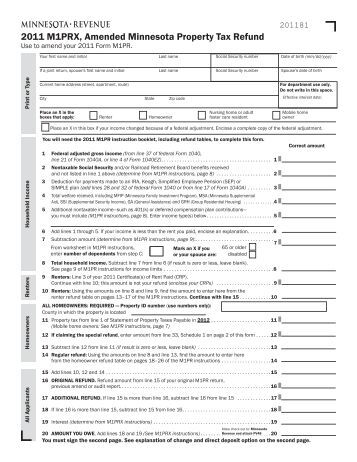 minnesota form m1pr 2008 property tax refund return form m1pr instructions minnesota form m1pr 2008 property tax refund return form m1pr instructions