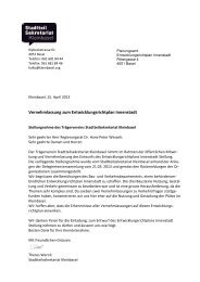 Anschreiben STS KB Vernehmlassung Innenstadt2013