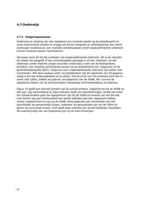 Antwerpen - lokaal sociaal beleidsplan 2008-2014 - Vlaanderen.be