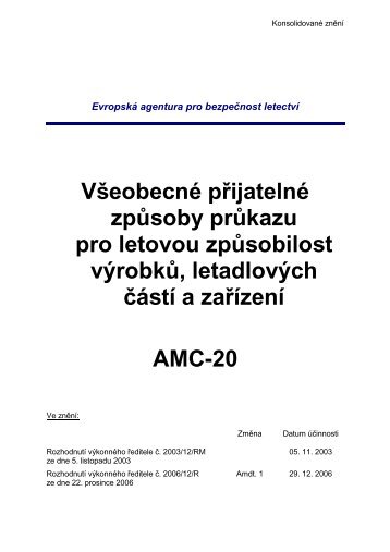 v českém jazyce - Úřad pro civilní letectví