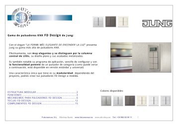 1 Gama de pulsadores KNX FD Design de Jung: