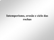 intemperismo e rochas sedimentares - Geologia Ufpr