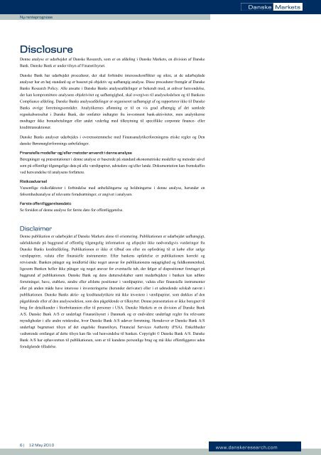 Ny renteprognose - Danske Analyse - Danske Bank