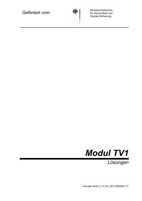 Loesungen Modul 3 TV1