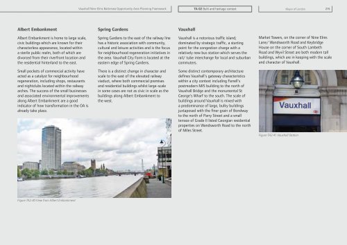 Vauxhall Nine Elms Battersea Opportunity Area Planning Framework