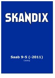 SKANDIX Catalog: Saab 9-5 (-2011)