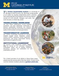 Institute Fact Sheet (PDF) - Graham Sustainability Institute