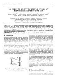 ab initio and density functional studies of polythiophene ... - Nectec
