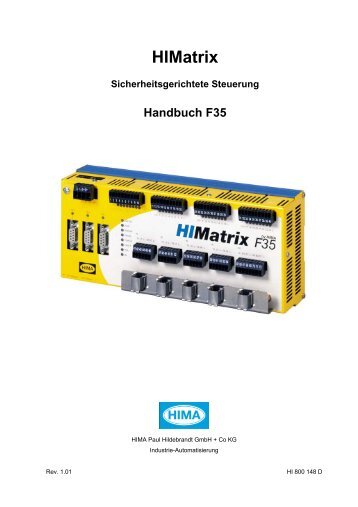 HIMatrix Sicherheitsgerichtete Steuerung Handbuch F35