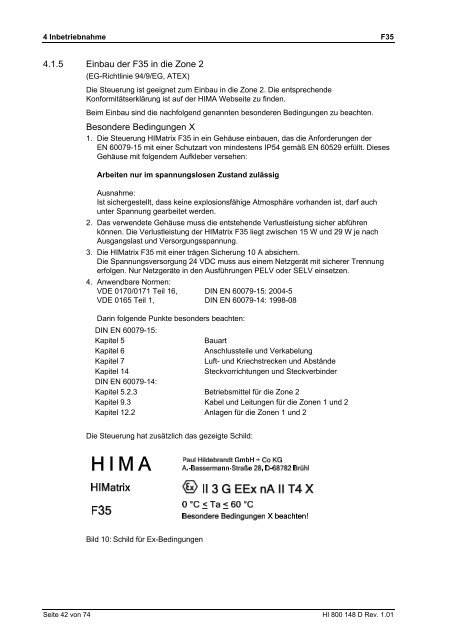 HIMatrix Sicherheitsgerichtete Steuerung Handbuch F35