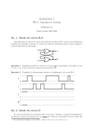 Architecture 1 TD 3 : bascules et verrous - Ensiwiki - Ensimag