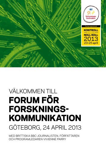 Forum FÃ¶r Forsknings kommunikation - Stiftelsen fÃ¶r Strategisk ...