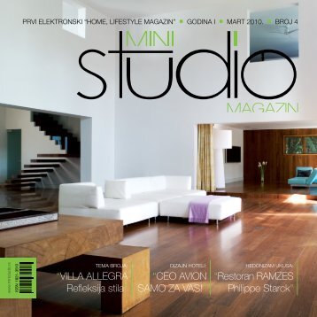 Villa allEGRa Refleksija stila - Mini Studio Magazin