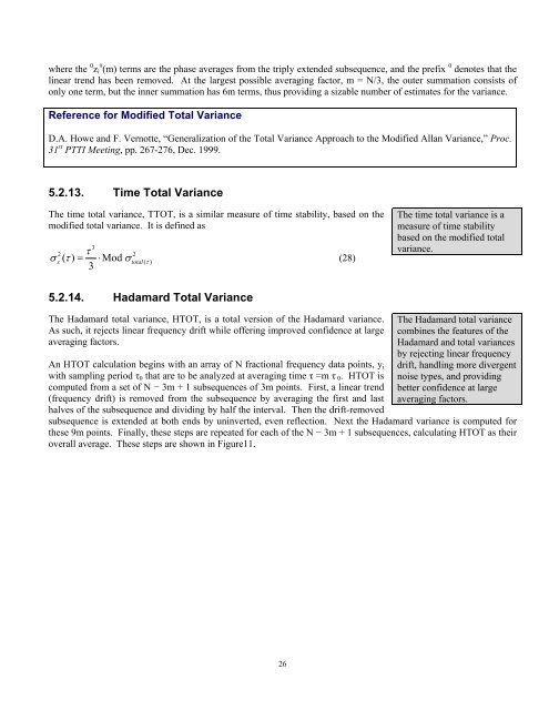 Handbook of Frequency Stability Analysis