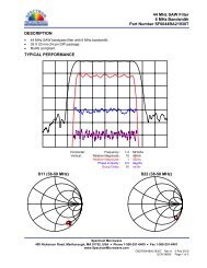 44 MHz SAW Filter 6 MHz Bandwidth Part Number ...